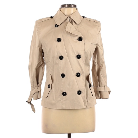Burberry Belted Short Trench (Size 10)